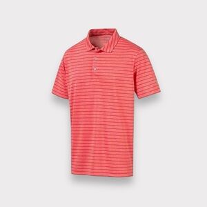 Puma Red Striped Polo Shirt